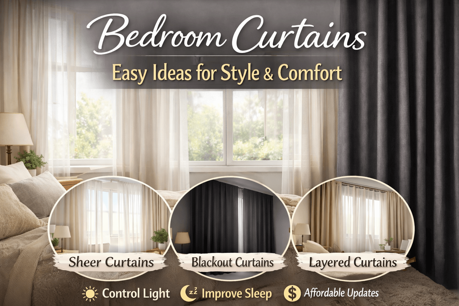 Bedroom Curtains: Easy Ideas for Style, Comfort & Better Sleep